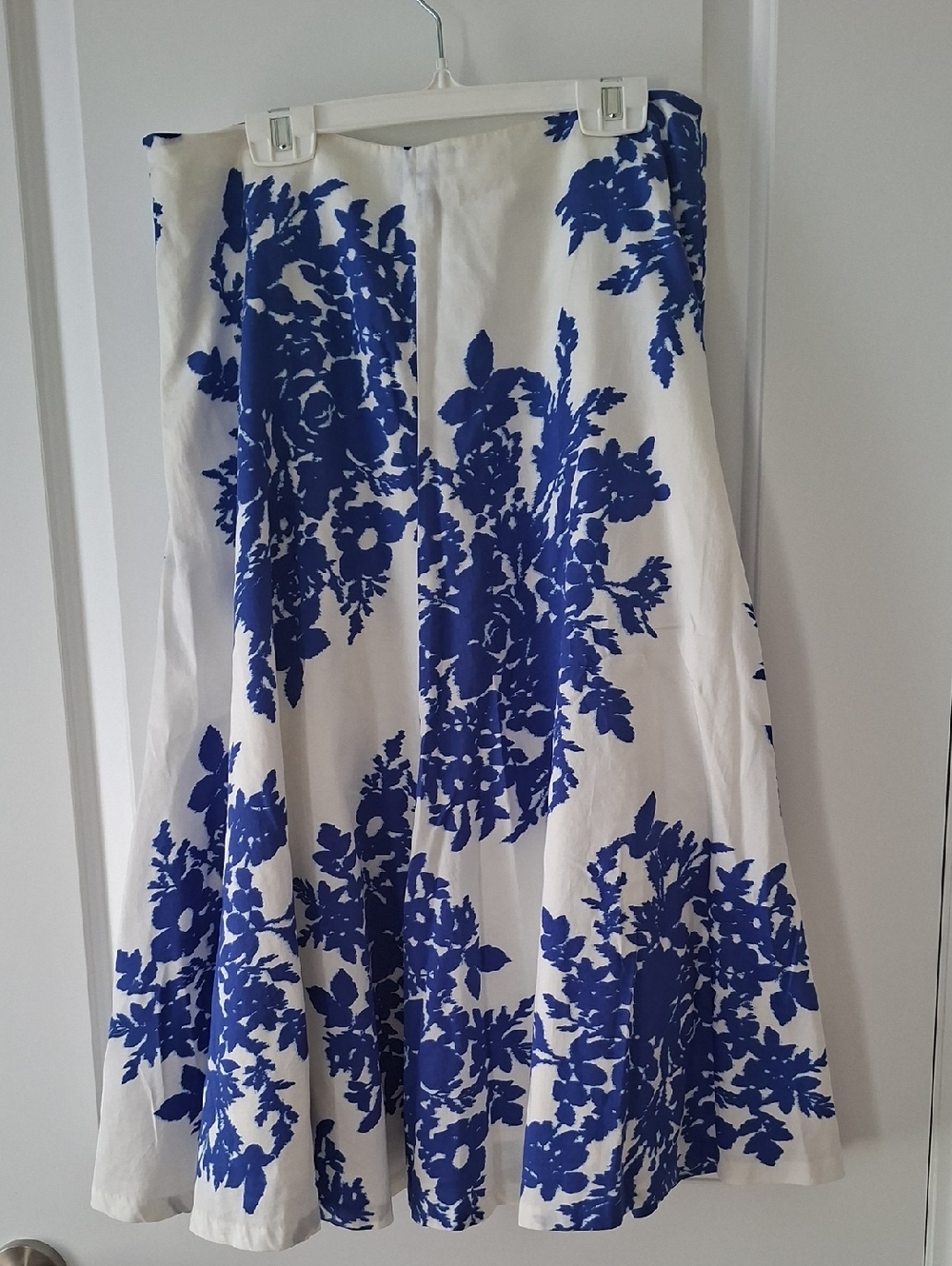 GAP navy and white Lined Cotton Skirt Size 4 oversize - Picture 6 of 8